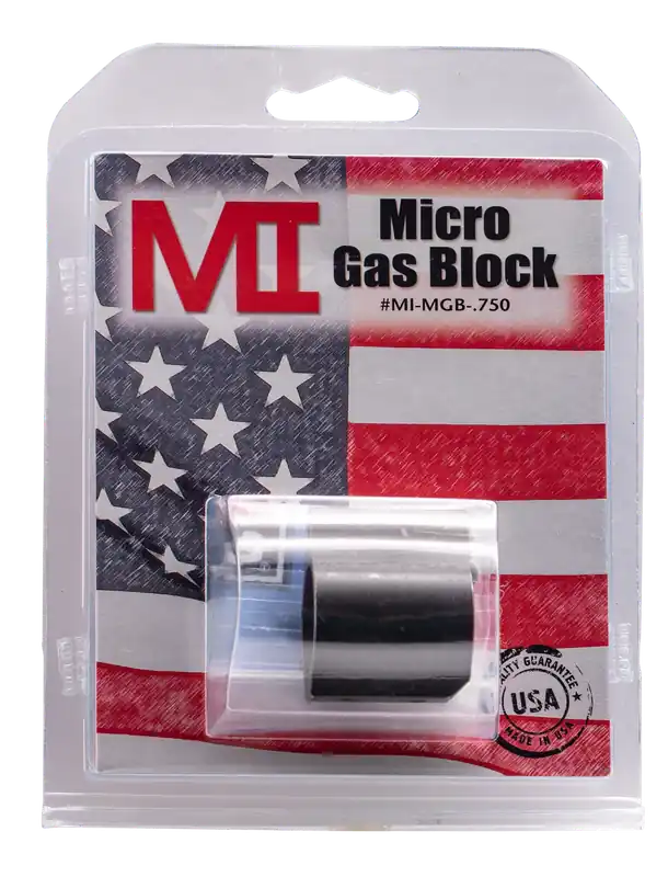 Midwest Industries Micro AR-15 Gas Block, 4140 Steel, .750 Inch Journal, MIMGB750