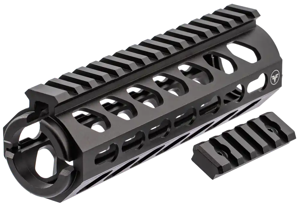 Firefield Edge Carbine 6.62in 2-Piece KeyMod Handguard Rail, 6061-T6 Aluminum Black FF34053