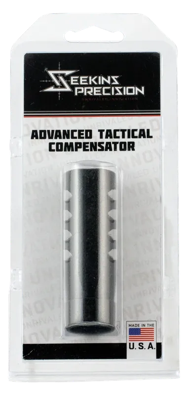 Seekins Precision Advanced Tactical Compensator ATC Muzzle Brake, Black Melonite, 5/8-24 0011510039