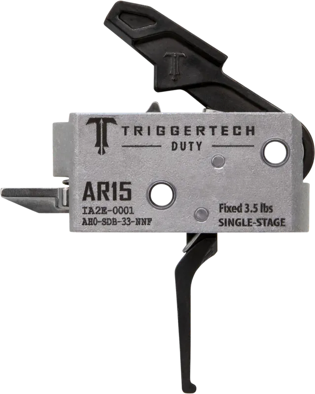 TriggerTech Duty AR-15 Single-Stage Drop-In Flat Trigger, Fixed 3.5 lb Pull, AH0SDB33NNF