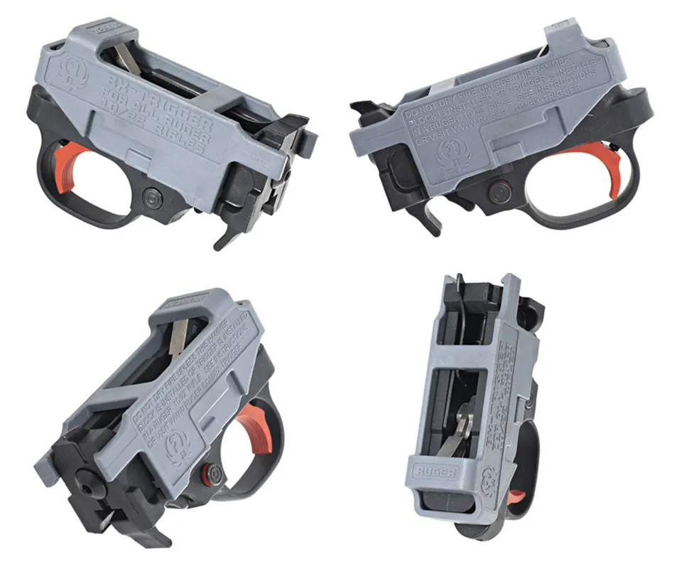 Ruger BX-Trigger Drop-In Trigger Module for 10/22 & 22 Charger, 2.75 lb Pull, Red 90631