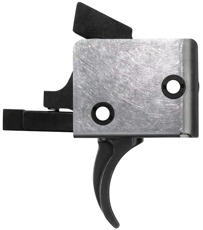 CMC Triggers AR-15/AR-10 Drop-In Single-Stage Curved Trigger, 3-3.5 lb Pull, Black/Silver, 91501