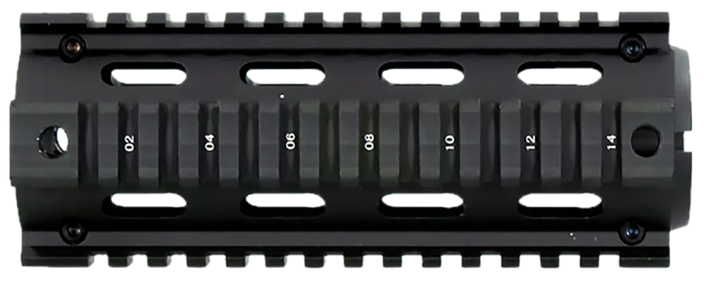 Aim Sports M4 Carbine-Length Drop-In Quad Rail Handguard, Aircraft Aluminum Black Anodized MT021