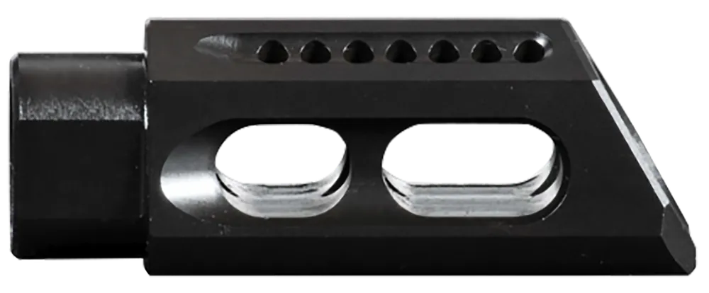 Yankee Hill Slant .30 Cal Muzzle Brake/Compensator, 5/8-24 Thread, Melonite QPQ Black 3085MBA