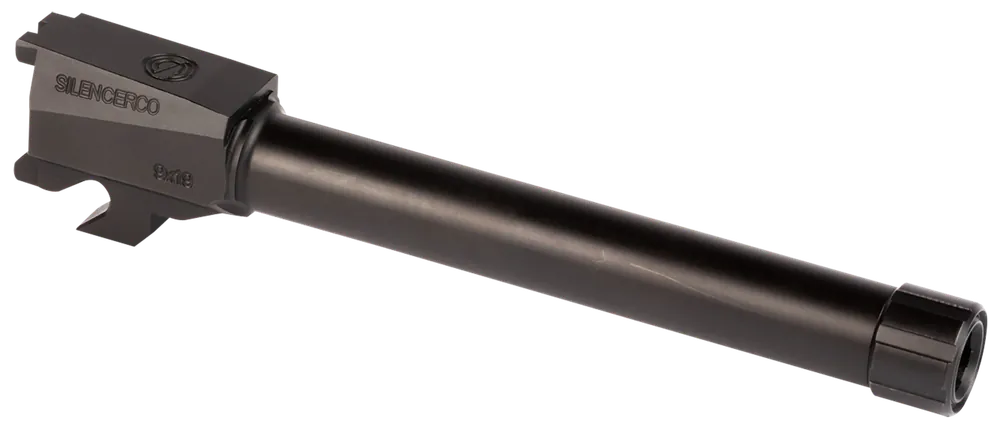SilencerCo Threaded Barrel for Sig Sauer P320 Full Size 9mm, Black Nitride 416R Stainless AC2413