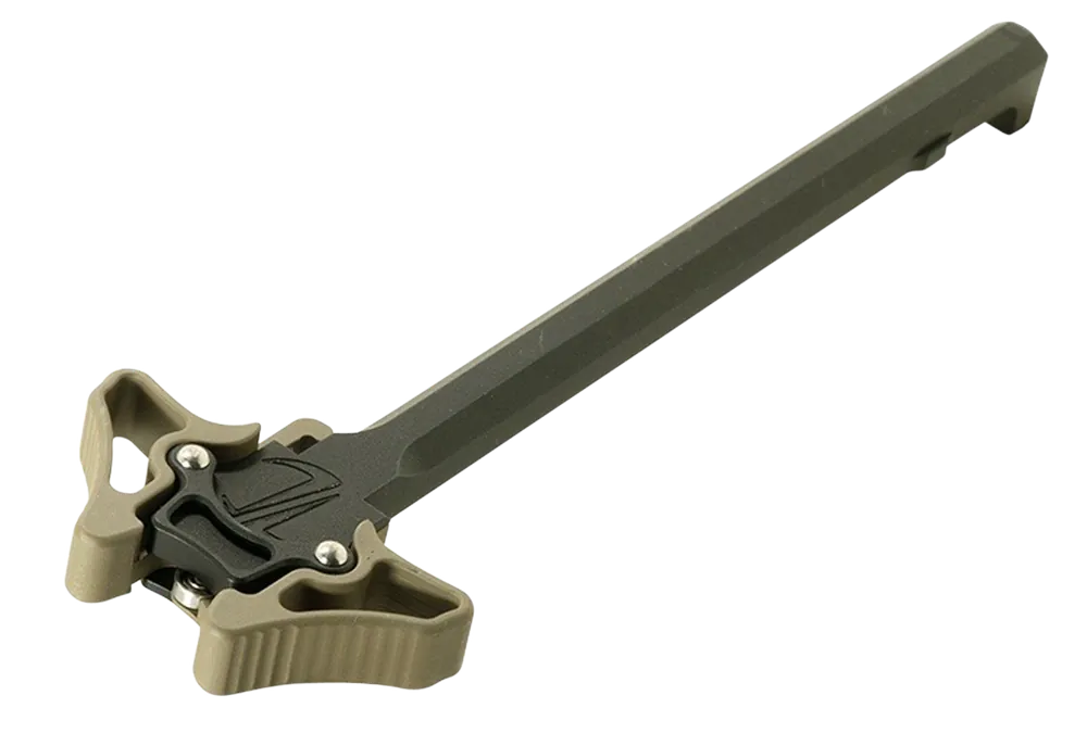 Timber Creek Enforcer Mini Ambidextrous AR Platform Charging Handle, FDE Cerakote Aluminum EMAMBICHFDE