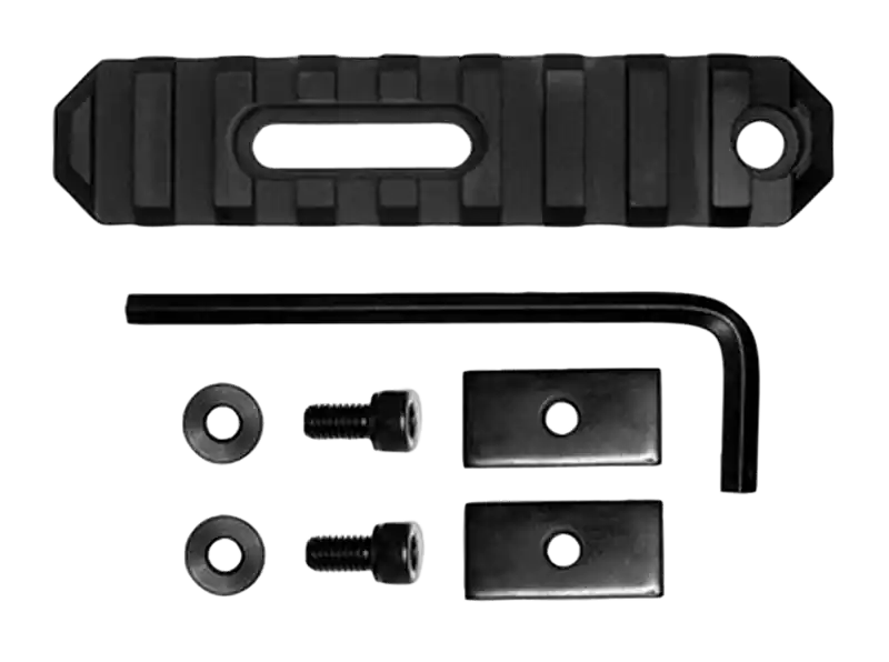 GrovTec US Inc 3.8in 9-Slot KeyMod to Picatinny Rail Section, Type III Anodized GTSW190
