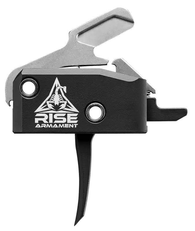 Rise Armament RA-434 High Performance Flat Single-Stage AR Trigger w/ Anti-Walk Pins RA434BLKAWP