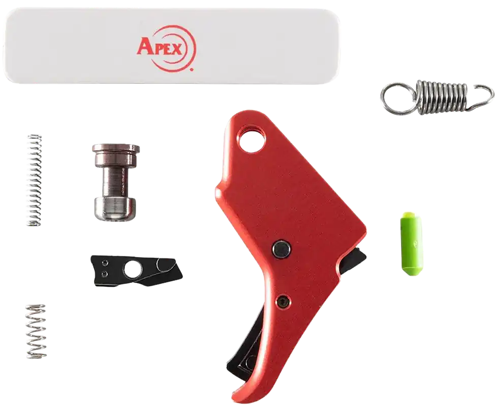 Apex Tactical Specialties Action Enhancement Trigger & Duty/Carry Kit Red for S&W M&P Shield 100056