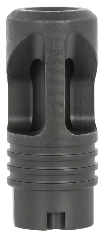 LBE Unlimited Dual Port AK-47 Flash Hider, 14x1 Left-Hand Thread, Black Finish AK47DP