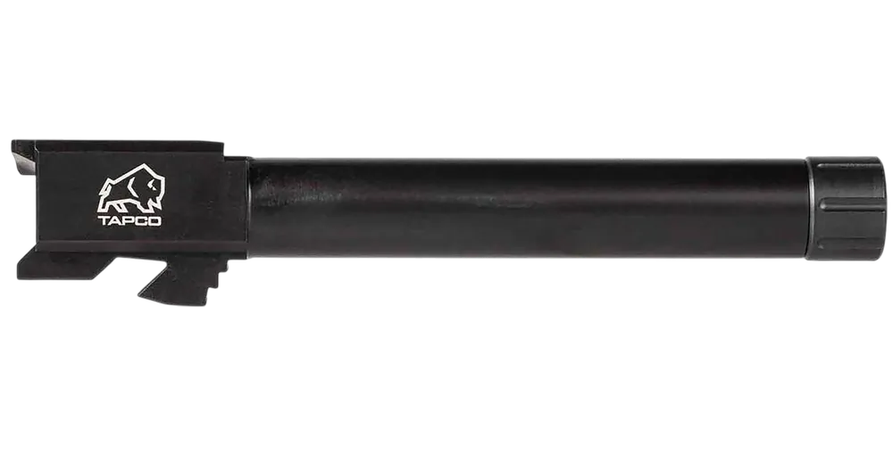 Tapco Glock 22 Gen3/4 9mm Threaded Conversion Barrel, Black Nitride w/ Thread Protector TAP22018