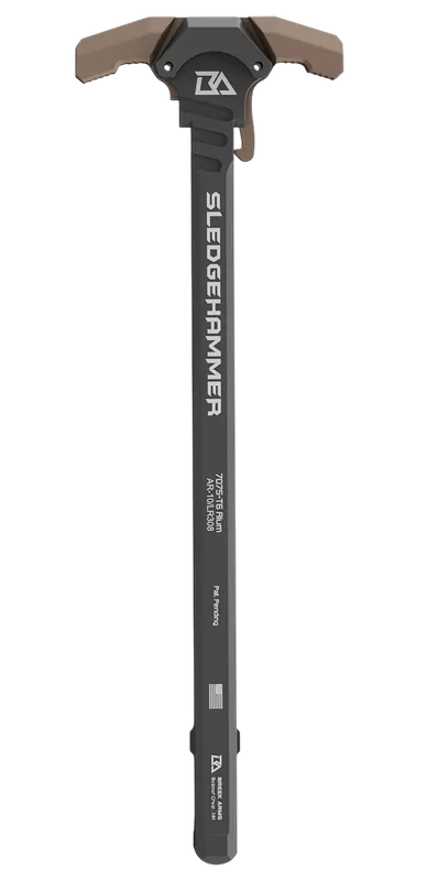 BREEK Sledgehammer Ambidextrous Charging Handle for AR-10/LR-308, FDE 7075 Aluminum BRK6010FDE