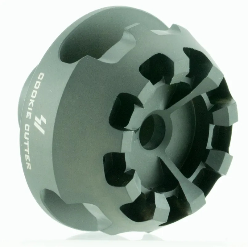 Strike Cookie Cutter Comp .308/7.62 Muzzle Brake, 5/8x24 Black Matte Steel CCCOMP308