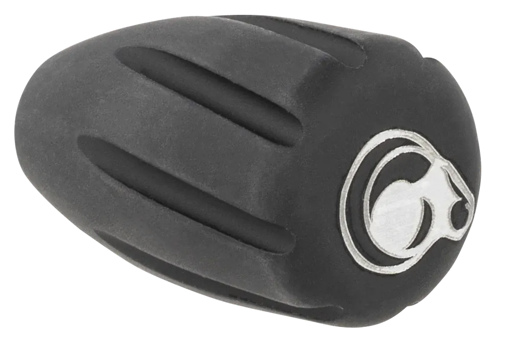 Christensen Arms Tactical Bolt Knob, Hardcoat Anodized Aluminum, Black w/ White Logo 8100001900