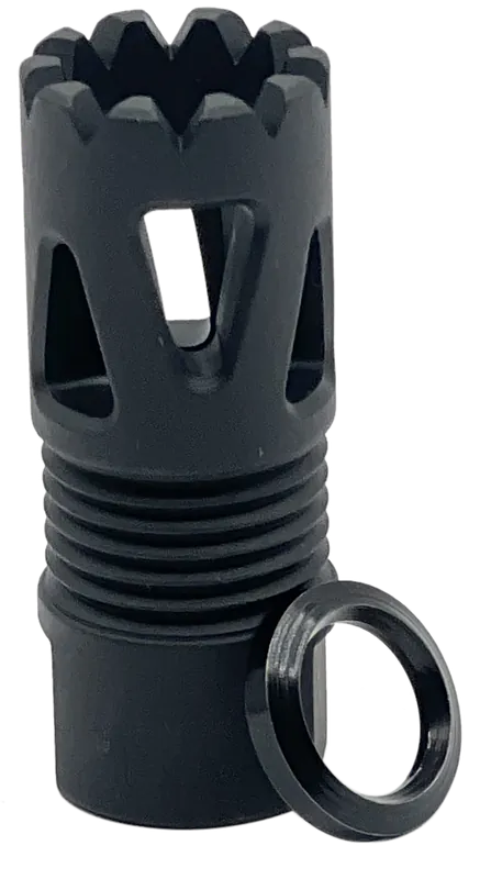 LBE Unlimited Tri-Port AR-15 Flash Hider, 1/2x28 Thread, Black for .223/5.56 ARFHTP556
