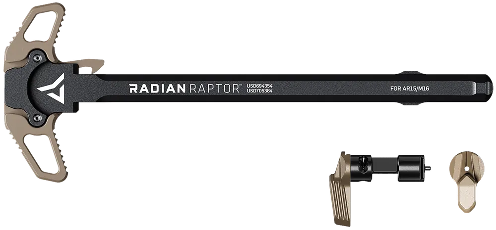 Radian Weapons Raptor Charging Handle & Talon 45/90 Safety Combo Flat Dark Earth Ambi R0299