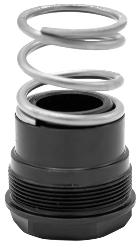 Huxwrx 3-Lug Adapter for 9mm Suppressor Mount, 1/2x28 Steel Black Nitride 1858