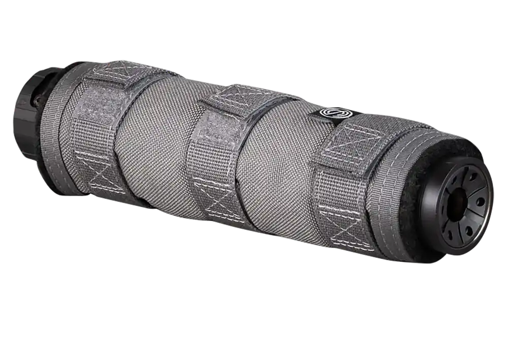 SilencerCo High Temp Suppressor Cover 7.5in Gray Nylon Heat Shield Rated 1600°F AC1982