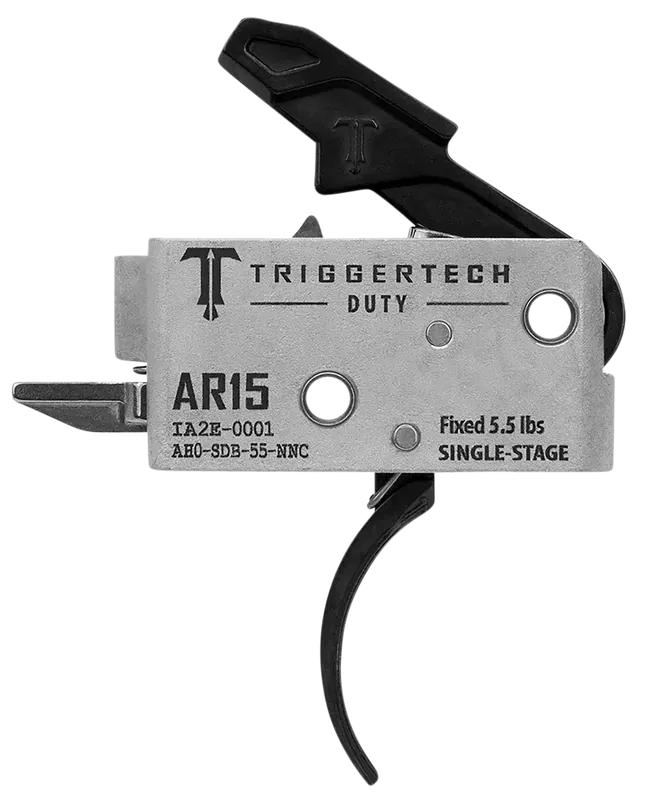 TriggerTech Duty Military Specification AR-15 Single-Stage Curved Trigger, 5.5 lb Pull AH0SDB55NNC