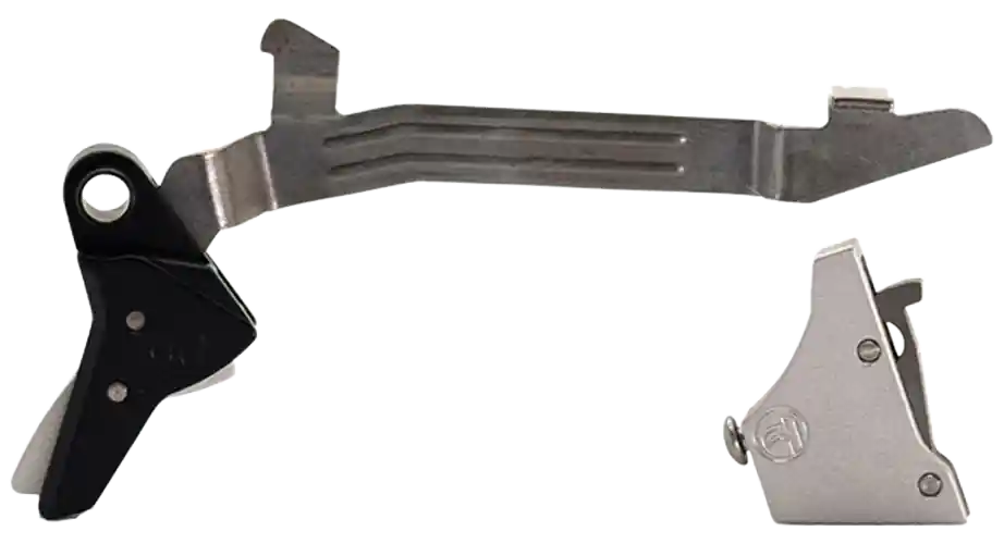 Timney Triggers Alpha Competition Trigger for Glock Gen3-4, Silver Straight Shoe, ALPHAGLOCK34SILVR
