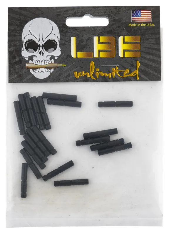LBE Unlimited AR-15 Hammer/Trigger Pin Set, 4140 Steel Black, Made in USA, ARHTPN20K