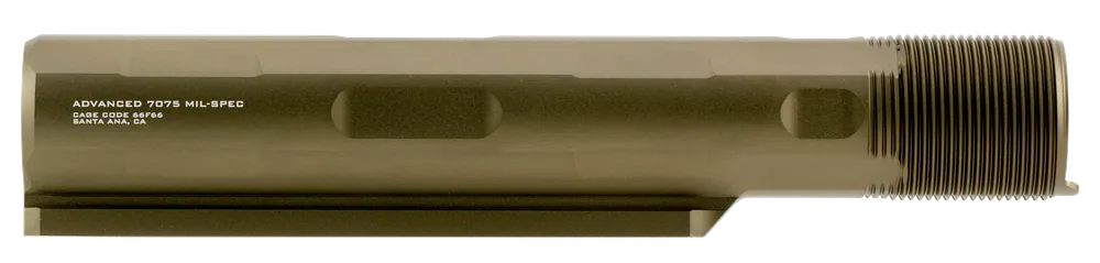 Strike Advanced Receiver Extension 7-Position Mil-Spec Buffer Tube Flat Dark Earth AR-15/AR-10 ARARET7FDE