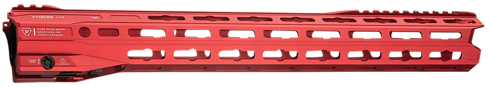 Strike GridLok Lite AR-15 M-LOK Handguard w/ Quick Rail Detach, Built-In BUIS (17in) GRIDLOKLITE17RED