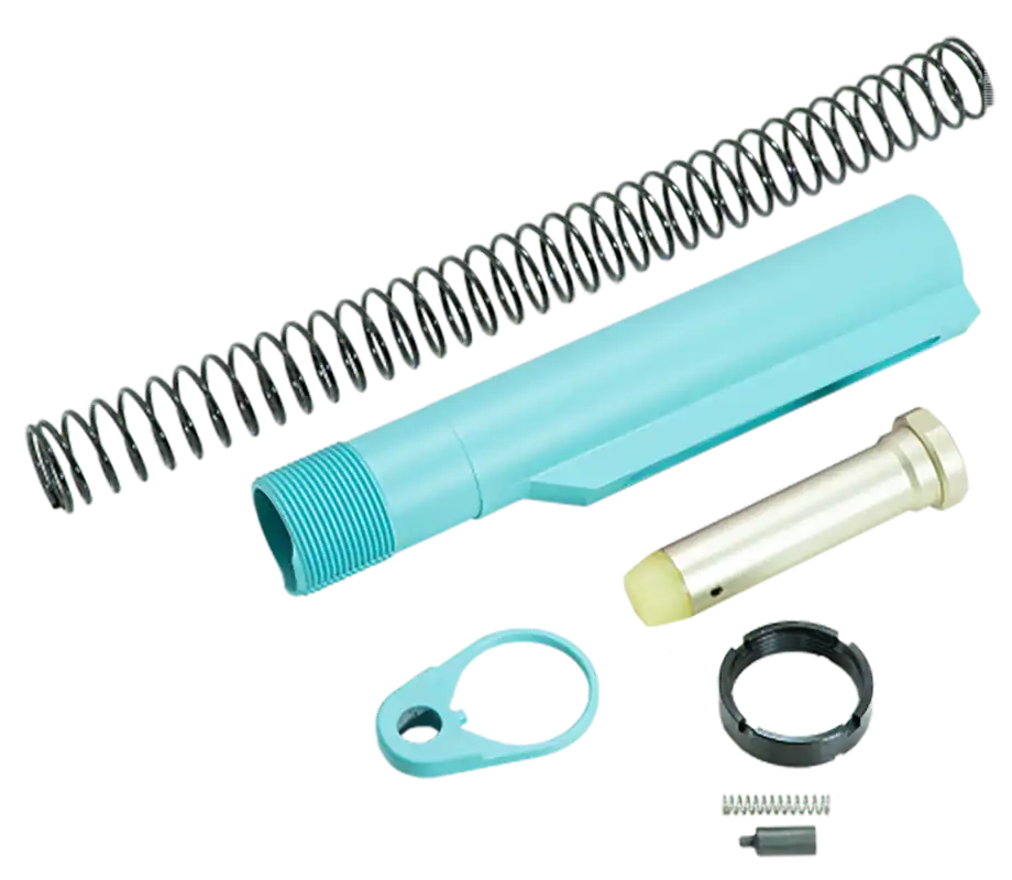 Timber Creek Outdoors AR-15 Buffer Tube Kit, Mil-Spec Carbine Tube w/ QD End Plate ARBTKRE