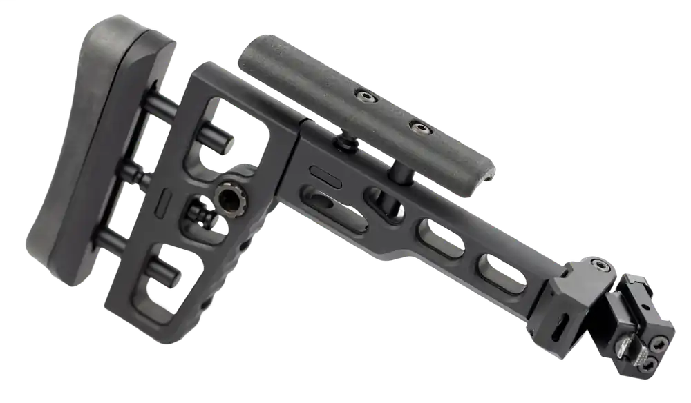 Samson S.A.S-K 9in Folding Tactical Stock with Picatinny Adapter, Black Anodized 040617001