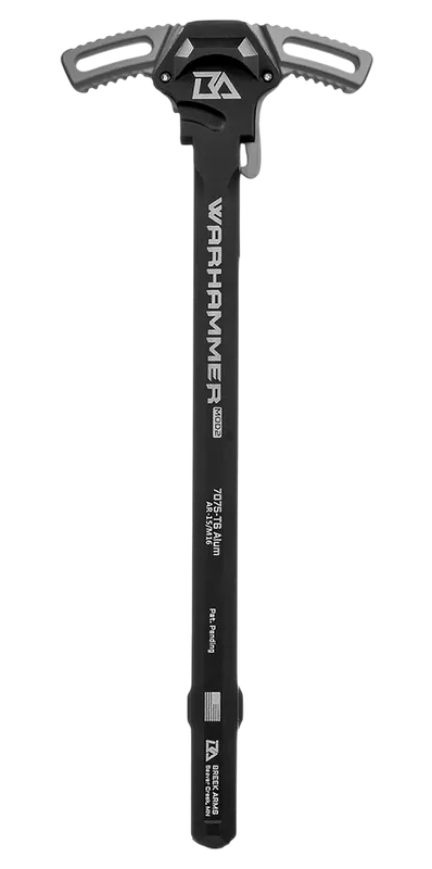 Breek Warhammer Mod2 Mil-Spec AR-15/M16 Charging Handle, Gray 7075-T6 Aluminum BRK522MGRAY