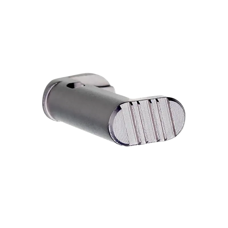 TYRANT CNC Extended Magazine Release for Springfield Hellcat Pro, Bead Blasted Gray Aluminum TDHCATEGREY