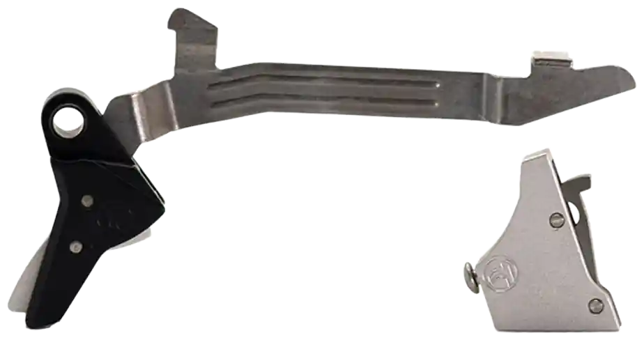 Timney Triggers Alpha Competition Trigger for Glock Gen3-4 Large Frame, Silver Straight Shoe ALPHAGLOCK34LRGSILVR