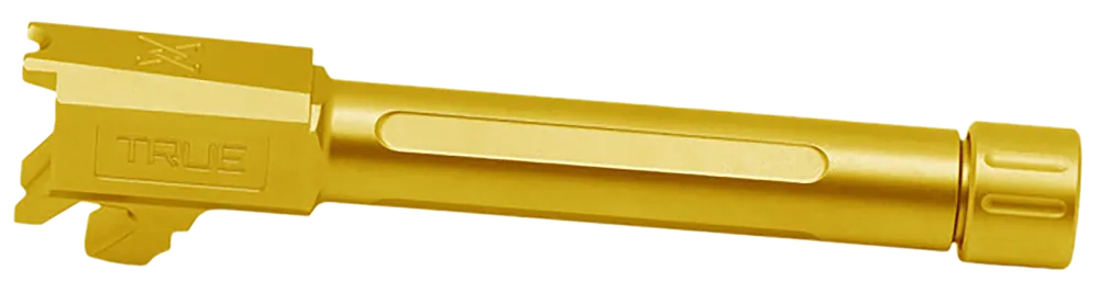 True Precision Hellcat Pro 9mm 3.70in Threaded Barrel, Gold Titanium Nitride Stainless TPSHCPBXTG