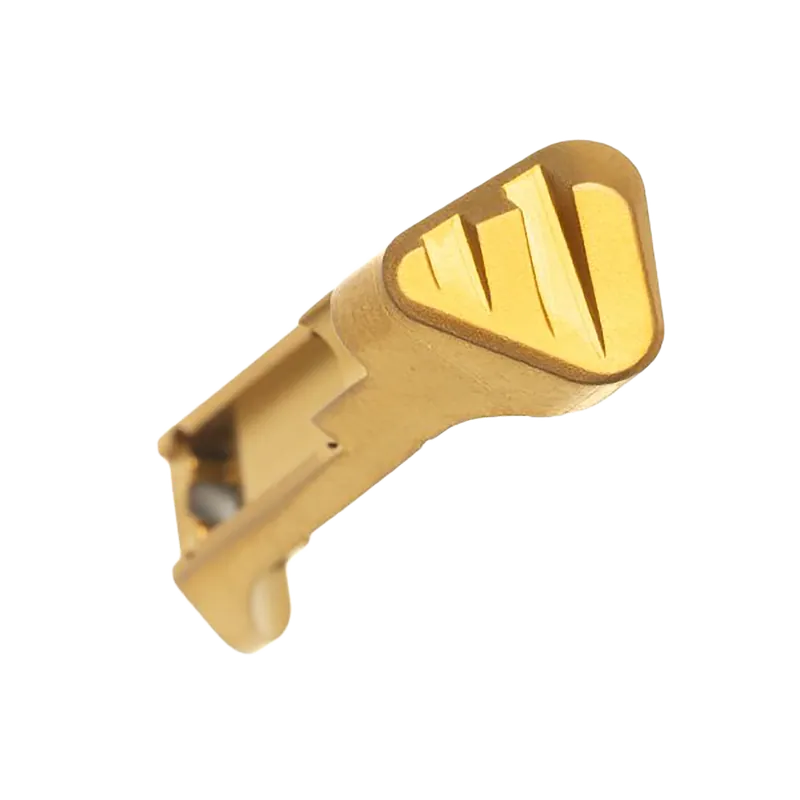Tyrant CNC Extended Magazine Release for SIG Sauer P365, Matte Gold 17-4 Stainless Steel TDP365EGOLD