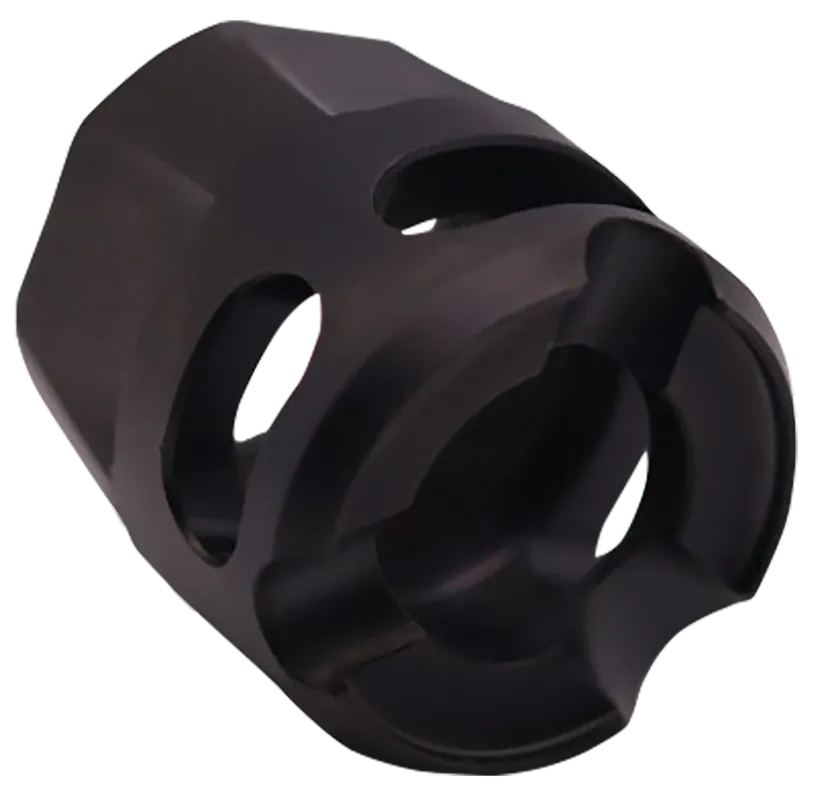 TRUE PRECISION INC Y-Type Micro Pistol Compensator Black DLC 1/2x28 for 9mm/.380 ACP TPYMICROBC