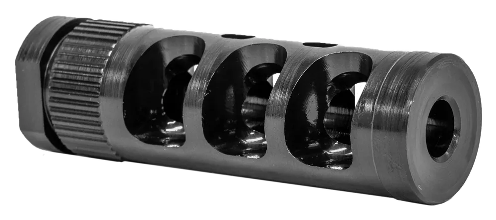 Grovtec US Inc G-Comp .308 Caliber Muzzle Compensator, 5/8-24 Thread, Black Nitride Steel GTHM316
