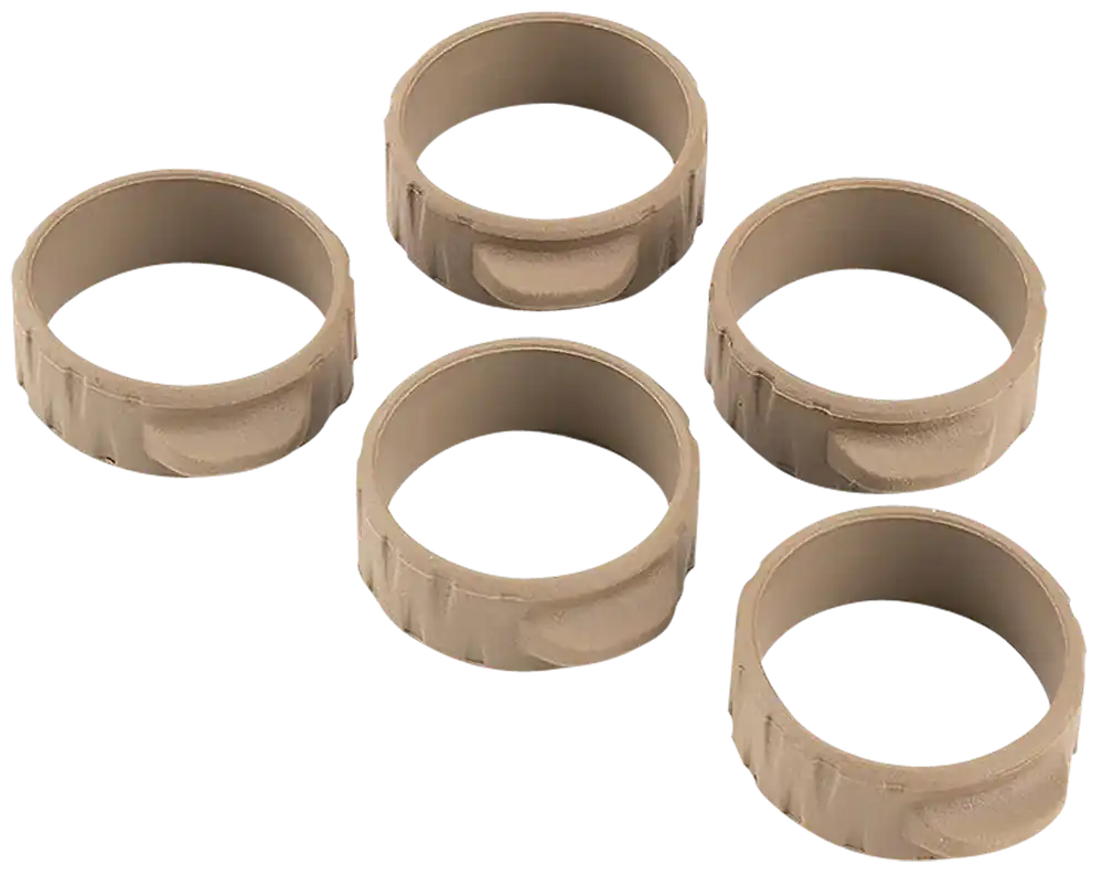 Strike Bang Band Mini 34mm Nitrile Butadiene Rubber Grip Bands, Flat Dark Earth 5-Pack BANGBAND34MMFDE
