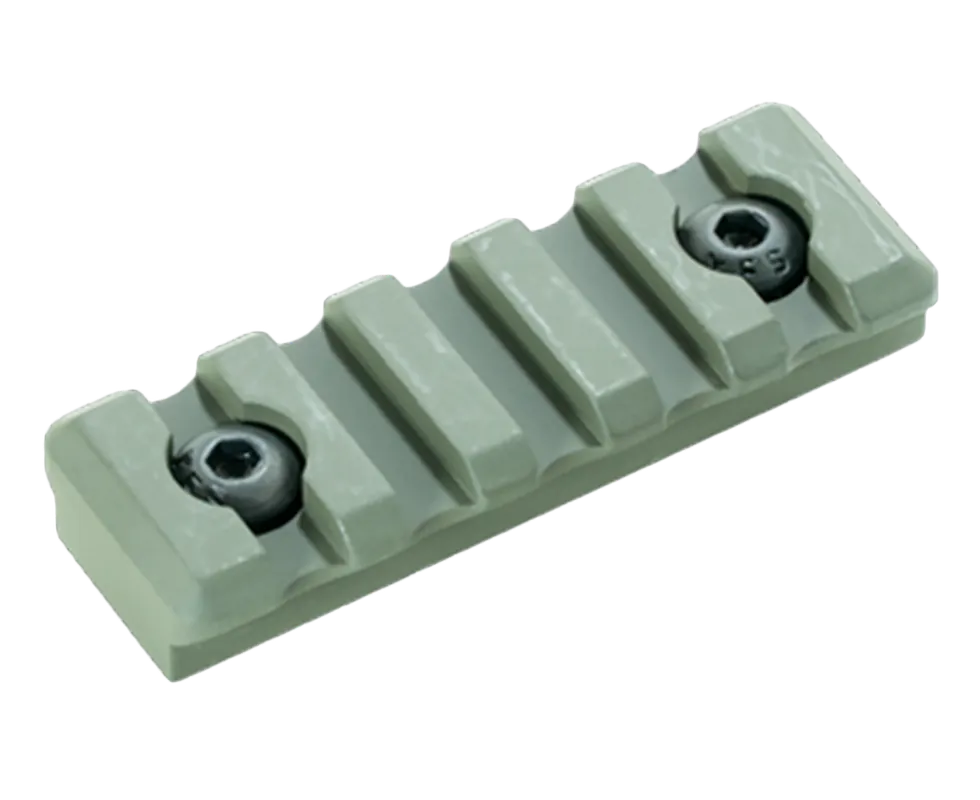 Timber Creek Outdoors M-LOK 3-Slot Picatinny Rail Section, OD Green Aluminum, M5SPROD