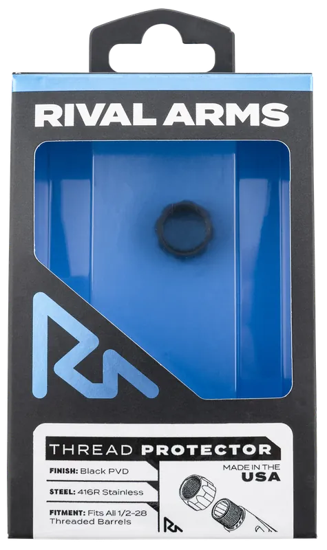 Rival Arms 9mm Thread Protector 1/2x28 TPI Black PVD 416R Stainless Steel RARA300001A
