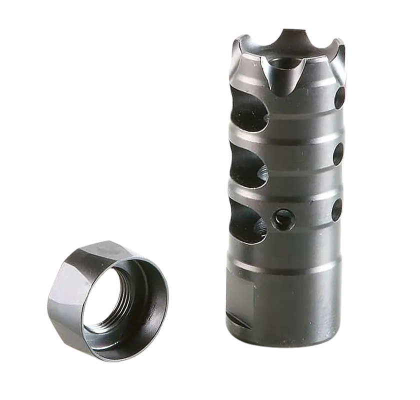 Patriot Ordnance Factory Triple Port .308/7.62 Muzzle Brake, Black Nitride 5/8x24 00309