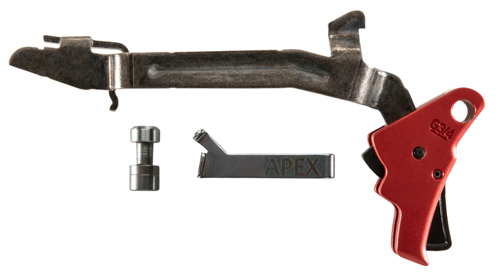 APEX TACTICAL SPECIALTIES Action Enhancement Drop-In Trigger Kit for Glock Gen 3-4 Red 102155