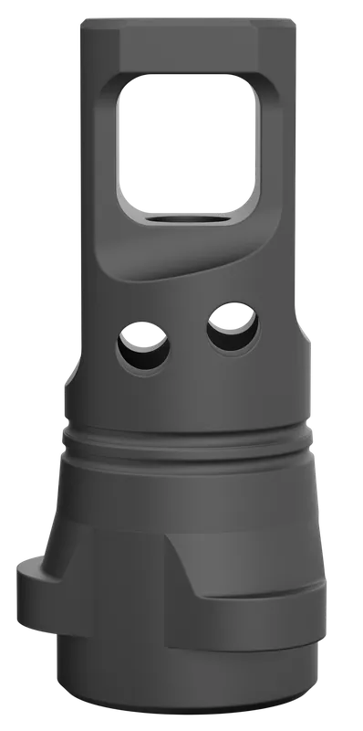 BREEK Echo Single-Port Muzzle Brake, Black Nitride 4140 Steel, 1/2x28 .223/5.56 BRK4330