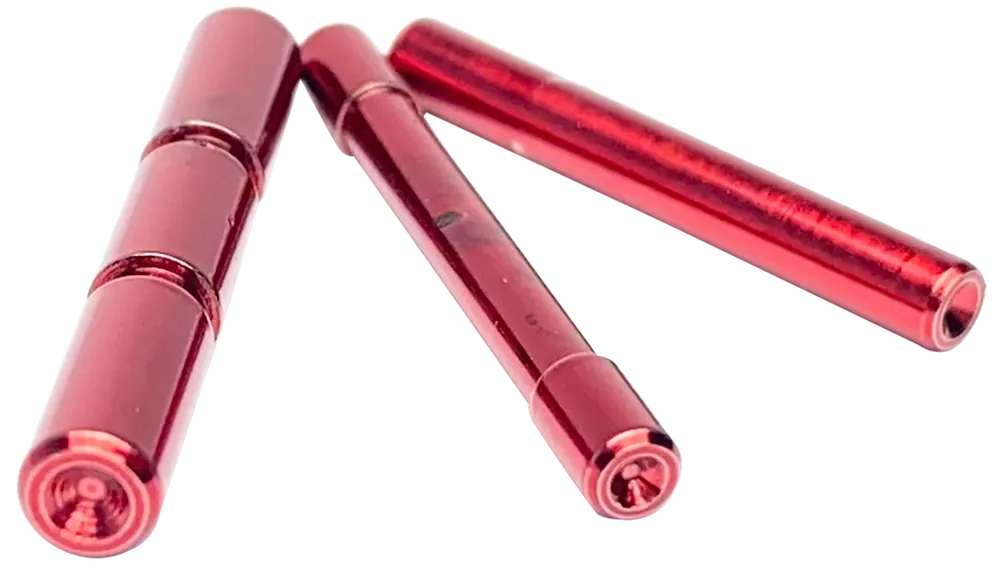 Cross Armory Dimpled 3-Pin Set for Glock Gen 1-3, 4140 Ordnance Steel, Red CRGPSRD