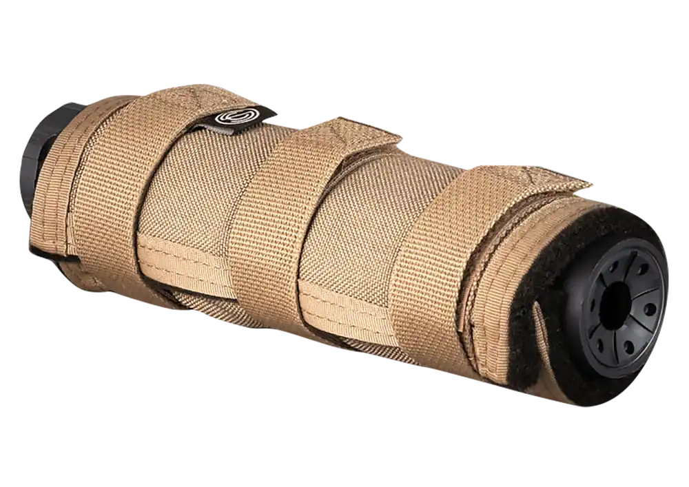 SilencerCo High Temperature Suppressor Cover, 7.5in Flat Dark Earth Nylon Heat Shield AC1986