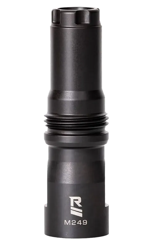 Rugged Suppressors M249 Muzzle Device, Dual Taper Lock, 9/16x24 Left-Hand Threads, MD001