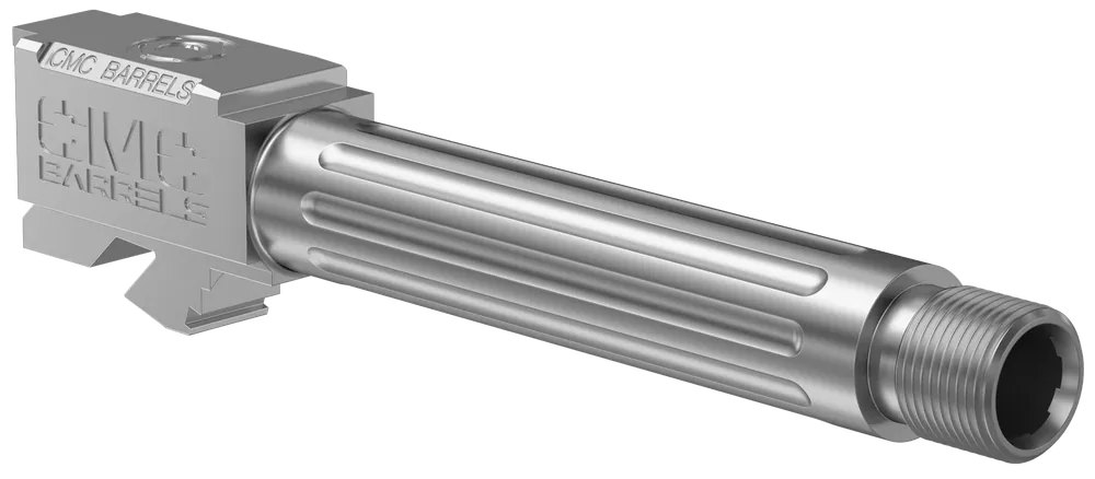 CMC Triggers Match Precision 4.01in Threaded Fluted 9mm Barrel for Glock 19 Gen 3-4 75525