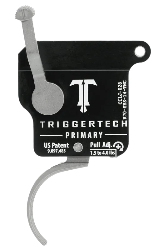 TriggerTech Primary Remington 700 Right-Hand Single-Stage Curved Trigger, 1.5-4 lb Pull R70SBS14TNC