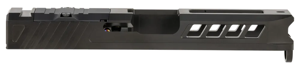 True Precision Axiom Optic Cut Slide for Glock 19 Gen 1-3, Black DLC, 416R Stainless Steel TPG19SBCRMR