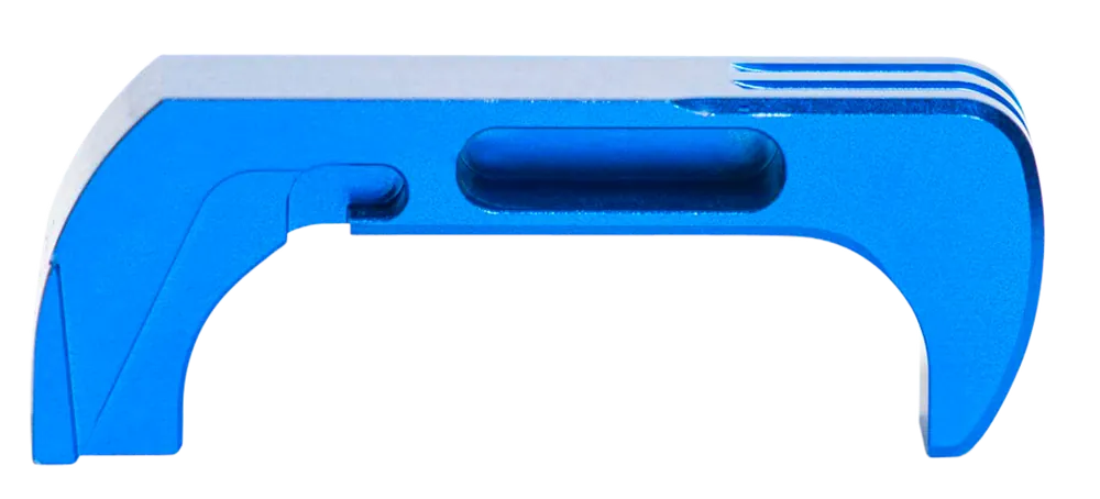 Cross Armory Extended Magazine Catch for Glock Generation 4-5, Blue Anodized 7075-T6 Aluminum CRG5MCBL