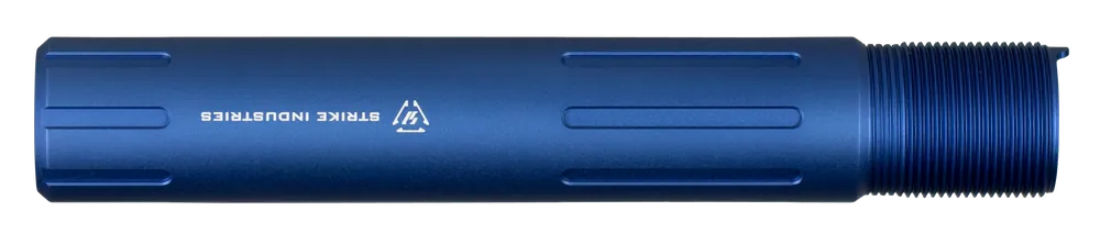 Strike AR-15 Carbine Pistol Receiver Extension Buffer Tube, 7075-T6 Blue Anodized ARCARPRESLICKBLU